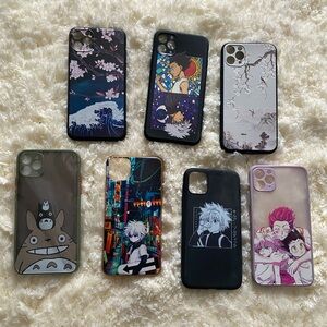 iphone 11 pro max anime Totoro hunter x hunter phone cases lot bundle